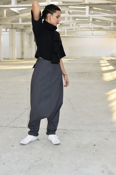 "Women Gray Pants, Wool Pants, Women Harem Pants ◈Available in black from cold wool. ◈ Stylish and chic fashion is our shared dream! You can be sure that this piece is made with a lot of love and craftsmanship. ◈ The black top is available here - https://etsy.me/2TeHIf3 ◈ S I Z I N G ◈ This item is available from XS to 4XL. Please, have a look at my Size Chart below before placing your order. ◈ D E L I V E R Y ◈ This item will be shipped in up to 5 days after your order was placed. We use Expres Gray Baggy Straight Pants, Baggy Gray High-waisted Pants, Gray Baggy High-waisted Pants, Gray Baggy High Waist Harem Pants, Baggy High Waist Gray Harem Pants, Baggy High-waisted Harem Pants, Versatile Style, Baggy Gray Pants With Hip Pockets, Versatile Baggy High-waisted Harem Pants, Versatile Baggy Straight Pants