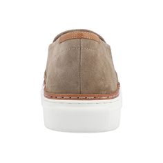 Slip your foot into this Tillman casual sneaker from Thomas & Vine and up your fashion game. A 12 mm Tru Comfort Foam� insole genuine suede and cushioned collar tongue shape the look so you can walk around all day pain-free. With their perforated pattern and leather welt you'll end your look off the right note. Casual Leather Slip-on Sneakers For Walking, Casual Leather Slip-ons For Streetwear, Modern Suede Slip-ons With Cushioned Footbed, Casual Leather Slip-ons With Contrast Sole, Low-top Suede Walking Sneakers, Low-top Suede Sneakers For Walking, Low-top Suede Slip-on Sneakers With Contrast Sole, Casual Suede Sneakers For Walking, Casual Suede Slip-on Sneakers With Round Toe