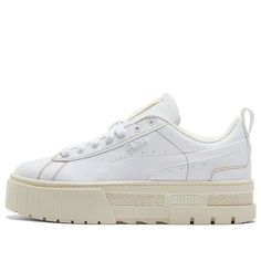 (WMNS) PUMA Mayze Infuse 'White' 384974-01 (SNKR/Skate/Women's/Thick Sole) Skate Shoes, White