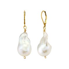 Sia Gold Pearl Earrings Baroque Pearl Teardrop Earrings With High Luster, High Luster Baroque Pearl Teardrop Earrings, Baroque Pearl Drop Earrings In Pear Shape, Pearl Drop Earrings With Baroque Pearls, Pear-shaped Baroque Pearl Drop Earrings, Classic Baroque Pearl Earrings, Classic Baroque Pearl Earrings In Pearl White, Baroque Pearl Pear-shaped Earrings, Classic Teardrop Baroque Pearl Earrings