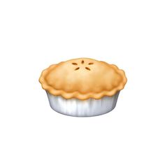 an illustration of a pie on a white background