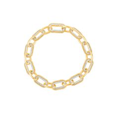 Gold Oval Link Bracelets With Diamond Accents, Gold Bracelets With Diamond Accents, Oval Link, Gold Oval Link Bracelet With Diamond Accents, Gold Diamond Bracelet With Oval Links And Accents, Gold Diamond Chain Bangle Bracelet, Gold Bangle Chain Bracelet With Diamond Accents, Paper Clip Bracelet, Chic Bracelet, Jewelry Accessories Ideas