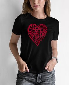 Love is crazy. Crazy good at times, and crazy bad at times. Despite the highs and lows of it all, it's something we all seek because let's face it, there is nothing like being in love. Trendy Valentine's Day T-shirt With Graphic Print, Black Graphic Print Top For Valentine's Day, Valentine's Day Casual T-shirt With Graphic Print, Valentine's Day Casual Graphic Print T-shirt, Casual Valentine's Day T-shirt With Graphic Print, Casual Valentine's Day Graphic T-shirt, Black T-shirt With Heart Graphic For Valentine's Day, Black Heart Graphic Short Sleeve T-shirt, Black Graphic Tee For Valentine's Day