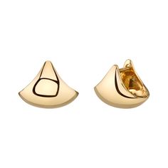 The Apse Earring is a unique, hinged design that delicately cradles the contour of the ear.Available in 14K Yellow Gold. Sold as a pair.Diameter: 13mmHeight: 10mm Balloon Necklace, Modern Hoop Earrings, Mini Studs, The Ear, Hollow Design, Keepsake Jewelry, Diamonds And Gold, Heart Studs, Ear Jewelry