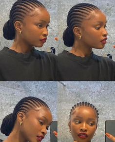 Cornrows Natural Hair, Cabello Afro Natural, Cornrows Braids For Black Women, Short Box Braids Hairstyles, Natural Hair Stylists, Feed In Braids Hairstyles, African Hair Braiding Styles, Braids Hairstyles Pictures, Braided Cornrow Hairstyles