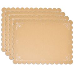 PRICES MAY VARY. Pack of 120 rectangle disposable brown Kraft paper place mats. This rustic brown scalloped place mat with white design greatly enhances your table decor! Plus, these disposable party place mats will make it easy to clean up after the event is over. Use under the trays and bowls of food for an extra vintage accent. Accent your fine china or dinnerware with a touch of farmhouse country-inspired style with the paper Kraft printed place mat. Perfect for seafood restaurants, tropical Table Setting Party, Wedding Anniversary Party Decorations, Kitchen Bridal Shower, Anniversary Party Decorations, Seafood Restaurants, Party Place, Rustic Crafts, Paper Place, Anniversary Decorations