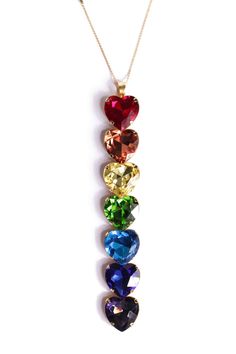 Luxury vibes with all your Chakras set together in an opulent, handmade rainbow heart pendant. Can be custom made in any solid color as well just let us know at sales@mordekai.com Height: 1" Width: 1 1/4" Length: 7" Made in America. Crystals hand-set in 24k gold plated on brass settings. Luxury Vibes, Rainbow Accessories, Rainbow Jewelry, Rainbow Crystal, Gold Necklace Layered, Buying Diamonds, Jade Jewelry, Rainbow Heart, Diamond Pendant Necklace