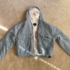 Love Tree Boutique Corduroy Jacket Size Small Nwt Perfect Condition. Soft And Fuzzy On Inside #Corduroyjacket Cheap Cozy Fleece Jacket For Cold Weather, Corduroy Jacket Aesthetic, Cordory Jacket, Puffy Jacket Outfit, Corduroy Jacket Outfit, Sewing Jacket, Coastal Winter, Cute Fall Jackets, Blue Corduroy Jacket