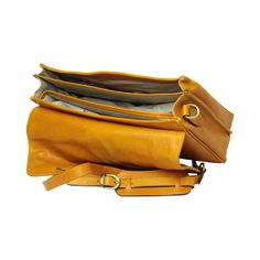 Old Angler Yellow Ocher Full Grain Leather Briefcase Full grain leather briefcase Synthetic lining Laptop compartment Cell phone pocket pens holder Outside zip pocket Flap open with clasp closure Adjustable/Removable leather shoulder strap with pad Size cm. – 38 x 28 x 12 Weight kg. – 1,400 Handmade in Italy Classic Shoulder Bag With Interior Card Slots For Work, Leather Shoulder Bag For Work With Interior Card Slots, Rectangular Work Satchel With Interior Card Slots, Office Shoulder Bag With Detachable Strap, Rectangular Case, Office Shoulder Bag With Detachable Strap, Rectangular Shape, Office Shoulder Bag With Detachable Strap And Rectangular Shape, Classic Rectangular Flap Bag, Rectangular Leather Flap Bag, Leather Bag With Detachable Strap And Rectangular Shape