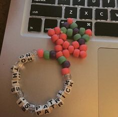 No this is patrick! Kandi single Kandi Bracelets Edc, Subtronics Kandi, Kandi Singles Ideas Words, Kandi Single Ideas, Kandi Phrases, Kandi Singles Ideas