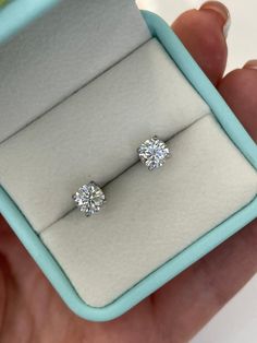 New In! Gorgeous White D Color VVS Crispy Clear Moissanite Stud Earrings in Sterling Silver 925 Weight: 0.8CT+0.8CT (6mm in diameter each). Shape: Round Brilliant Color:D Clarity:VVS Cut:Excellent Will come with authenticity certificate and Will be shipped from Los Angeles CA within 1-2 business days -------------------------------------------- Gia Certified Silver Diamond Earrings In Sterling Silver, Gia Certified Heart Cut Sterling Silver Jewelry, Gia Certified Silver Diamond Earrings For Gift, Gia Certified Sterling Silver Earrings, Gia Certified Sterling Silver Earrings For Anniversary, Moissanite Round Cut Earrings For Gift, Gift Moissanite Earrings With Round Cut, White Gold Moissanite Earrings, Gift Idea, White Gold Moissanite Earrings For Gift