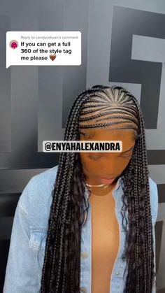 @EnyahAlexandra in 2022 | Single braids, Black women hairstyles, Braided cornrow hairstyles Paint Ideas 2023, Nails Paint, Cornrows Braids For Black Women, Big Box Braids Hairstyles, Single Braids, Box Braids Hairstyles For Black Women