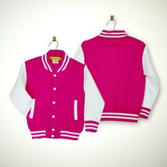 Kids Sweatshirt Varsity Jacket. Soft cotton blend brushback sweatshirt fleece Baseball jacket CONTENT & CARE Content: 80% Cotton 20% Polyester sweatshirt fleece Care instructions: Machine wash at 30 degrees, dry flat, do not tumble dry SIZING Size guide listed in pictures. Recommend following height when selecting size. Here is a link to our online size guide: https://thelettermanco.com/collections/size-guide White Cotton Varsity Jacket With Long Sleeves, Winter White Varsity Jacket With Ribbed Cuffs, Winter Cotton Varsity Jacket With Crew Neck, White Cotton Varsity Jacket For Fall, Winter Sporty Varsity Jacket With Long Sleeves, Fleece Outerwear For Sports Events In Fall, Varsity Long Sleeve Track Jacket, Varsity Track Jacket For Sports Events, Varsity Style Track Jacket For Sports Events