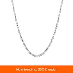 in stock Classic Formal Jewelry From Macy's, Macy's 14k White Gold Jewelry For Formal Occasions, Luxury 14k White Gold Diamond Necklace For Formal Occasions, Luxury 14k White Gold Diamond Necklace For Formal Events, Classic Round Cut Jewelry From Macy's, Hallmarked Platinum Diamond Necklace, Classic Hallmarked Sterling Silver Diamond Necklace, Macy's Diamond Necklace With Accents For Formal Occasions, 14k Gold Tennis Necklace For Fine Jewelry