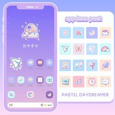 the app icon pack for pastel daydreamer