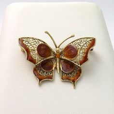 Butterfly Brooch, Gold Filigree, Brooch Pin, Art Inspiration, Necklaces, Gold, Art