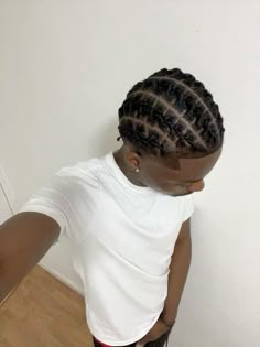 Barrel Twist Cornrows Men, Braids On Black Man, Twists Men Hair Black Man, Men Braid Styles For Short Hair, Barrel Twist Braids, Flat Twist Hairstyles Men, Barella Twist, Barrel Twists Men, Cornrows Into Twists Men