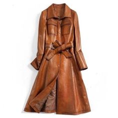 < Italian classic military tan trench overcoat button, belt handmade wax real leather jackets sheepskin leather streetwear long leather coat > Real Sheepskin Leather Polyester Lining Bend Collar Button & Belt Closure  Long Sleeves  Wax Tan / Light-brown Colour Italian / Trench / Overcoat SHIPPING POLICY:  >We Offer Worldwide Shipping.  >We ship all our products at the mentioned time for customer gratification.  >We ship every order via DHL, UPS, Skynet or FedEx.  >Every order will shipped accord Luxury Brown Outerwear With Buttoned Pockets, Classic Luxury Leather Jacket In Distressed Brown, Luxury Brown Double-breasted Leather Jacket, Luxury Classic Leather Jacket With Belt Loops, Luxury Long Leather Jacket For Spring, Luxury Distressed Brown Leather Jacket, Luxury Fall Outerwear With Double Button Closure, Luxury Leather Jacket With Double Button For Fall, Luxury Leather Pea Coat For Workwear