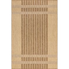 a beige rug with stripes on it