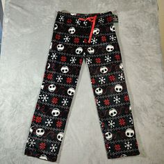 Nightmare Before Christmas Pajama Pants Mens Xl Black Jack Skeleton All Over New With Tags Please See All Pictures Black Halloween Loungewear Pants, Casual Black Christmas Sleepwear, Black Christmas Loungewear Bottoms, Black Bottoms For Christmas Loungewear, Black Loungewear Bottoms For Christmas, Casual Black Pants For Christmas, Black Bottoms For Sleepover, Halloween Pajama Pants, Plush Pajama Pants