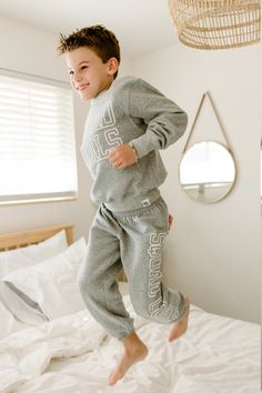 Grab your squad! Matching kids sets for the Entire squad. Squad Goals Baby athletic gray sweatshirt. Runs TTS. If you want a more oversized fit please size up. Edgy Mom Style, Young Mom Outfits, Young Mom Style, Matching Kids Outfits, Cool Mom Style, Trendy Mom Outfits, Matching Sibling Outfits, Gray Sweatpants, Sibling Outfits