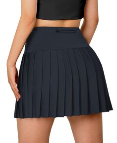 PRICES MAY VARY. [Material] - Women's athletic skirt is made of professional sports fabric with good breathability and quick-drying, so you always stay comfortable and dry. [Pleated Tennis Skirt] - Cute short golf skirt is designed with flowy pleated hemline to keep you stylish while exercising. Elastic inner layer design for added comfort and freedom of movement. [Tummy Control] - High waisted and soft wide waistband designs offer you tummy support and provide you with extra coverage to help yo Golf Skorts, Sports Fabric, Golf Skirt, Athletic Skirt, Pleated Tennis Skirt, Golf Skirts, Golf Skort, Sport Tank Tops, Skirt With Pockets