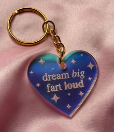 This keychain is 1.5 inches in height. It is made with my laser in iridescent acrylic. It's super lightweight and very adorable. It makes a great gift. The chain is golden. Iridescent Acrylic, Seni Pastel, Funky Jewelry, Really Funny Pictures, Cute Jewelry, Dream Big, Things To Buy, Girly Things, Really Funny