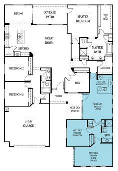 the floor plan for a two bedroom apartment with an attached bathroom and living room area