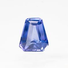 an unhealthy blue diamond on a white background