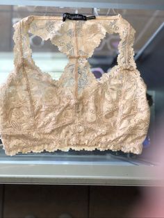 The perfect lace bralette! Lace Crop Top With Built-in Bra, Lace Crop Top With Built-in Bra And Stretch, Lace Trim Lace Camisole Crop Top, Lace Cami Crop Top With Lace Trim, Lace Camisole Bra With Lace Trim, Stretch Lace Tops Bra Friendly, Bra Friendly Lace Camisole, Feminine Lace With Built-in Bra, Seamless Lace Bra For Spring