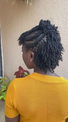 Short Sister Locks, Short Sister Locks Hairstyles, Microloc Inspiration, Short Sisterlocks, Microlocs Styles, Sister Locks Hairstyles, Locks Hairstyles, Micro Braids Styles