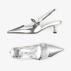 Jimmy Choo Flats, Jimmy Choo Sandals, Bridal Handbags, Pointed Pumps, Liquid Metal, Slingback Shoes, Patent Leather Pumps, Slingback Pump, Didi