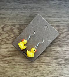 These are the cutest little earrings ever! Available in 5 different colours - duckies aren't just for bath time! Playful Adjustable Yellow Earrings, Playful Yellow Hypoallergenic Earrings, Playful Hypoallergenic Yellow Earrings, Cute Nickel-free Yellow Earrings, Cute Yellow Nickel-free Earrings, Cute Harry Potter, Little Earrings, Rubber Ducky, Wine Charms