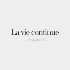 the words la vie est belle life is beautiful on a white background with black lettering