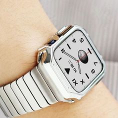 Culpa Stainless steel Band⌚ Modern Silver Wear-resistant Watch, Modern Wear-resistant Stainless Steel Watch Accessories, Durable Adjustable Silver Watch Accessories, Durable Silver Stainless Steel Watch Accessories, Durable Stainless Steel Silver Watch Accessories, Apple Watch 1, Link Design, Color Bands, Apple Watch Series 1