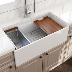 36" Fulton Fireclay Single-Bowl Farmhouse Sink with Offset Drain 36 Inch Farmhouse Sink, Sink With Accessories, Fireclay Farmhouse Sink, Farmhouse Apron, Apron Sink, Farmhouse Aprons, Fireclay Sink, Single Bowl Sink, Single Bowl Kitchen Sink