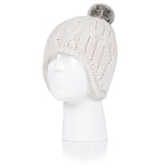 Wrap yourself in warmth with the Heat Holders Women's Nikki Cosy Ears Hat, a must-have accessory for chilly days. This stylish hat features:

- Size: One Size
- Color: Buttercream
- Gender: Female
- Material: High performance thermal yarn with HeatWeaver® insulation lining

Designed to keep you exceptionally warm, the Nikki Cosy Ears hat is equipped with a plush HeatWeaver® insulation lining that traps heat efficiently, ensuring your comfort during cold weather. The charming faux fur pom-pom add Cozy Adjustable Hats With Ear Flaps, Cozy Adjustable Ear Flap Hats, Cream Winter Hat, One Size Fits Most, Winter Cream Bonnet Cap, Adjustable Cream Beanie, Cream Winter Bonnet Cap, Cream Crochet Cap For Winter, Winter Cream Bonnet, White Adjustable Beanie For Cold Weather