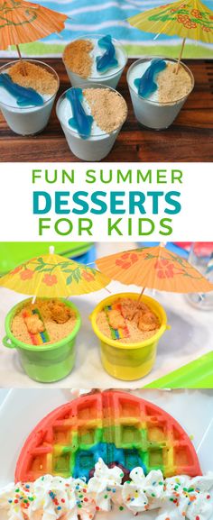 Fun Summer Desserts, Summer Desserts For Kids, Cooking With Kids Easy, Desserts For Kids, Picky Eaters Kids, Healthy Summer Desserts, Kid Desserts, Kids Treat, Easy Summer Desserts