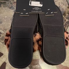 Size Medium Brand New Trendy Synthetic Slippers With Removable Insole, Black Synthetic Slip-on Slippers, Fall Synthetic Slip-on Slippers, Black Cushioned Slippers With Flat Heel, Black Slippers With Cushioned Footbed And Flat Heel, Black Cushioned Flat Heel Slippers, Black Closed Toe Synthetic Slippers, Fall Synthetic Slippers With Cushioned Footbed, Fall Cushioned Synthetic Slippers