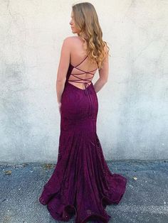 Silueta: Sirena
Cintura: Natural
Longitud de la manga: sin mangas
Tela: Encaje
Color mostrado: Púrpura
Sujetador integrado: sí Purple Red Prom Dress, Dark Purple Prom Dress, Grade Dresses, Lace Formal Dresses, Prom Dresses Backless, Formal Dresses Mermaid, Purple Prom Dresses, Prom 23, Purple Evening Gowns