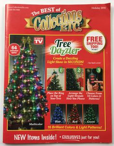 the best of collectors christmas tree decorating magazine, december 2012 issue cover with instructions