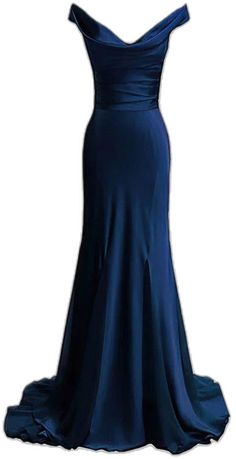 Trumpet/Mermaid V-neck Silk-like Satin Ruffles Sweep Train Dark Navy Simple Prom Dresses Navy Blue Prom Dresses Mermaid, Blue Prom Dresses Mermaid, Navy Blue Prom, Prom Dresses Mermaid, Blue Prom Dresses, Navy Blue Prom Dresses, Off Shoulder Evening Dress, Red Mermaid, Dresses Mermaid