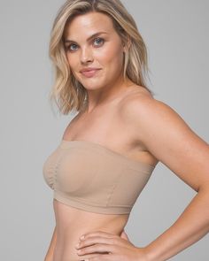 Why you’ll love it: Strapless style is smoother than ever with this bandeau bra. Like a tube top with removable cups, it gives you the support you need with smooth, soft comfort. Comfortable style with Soma Intimates. Details Go strapless with smooth, seamless comfort. Pull-on style with no hooks. Removable cups. 93% nylon, 7% spandex. Hand wash. Imported. Strapless Shapewear With Built-in Bra, Smoothing Bandeau Solid Tube Top, Solid Smoothing Bandeau Tube Top, Smoothing Solid Bandeau Tube Top, Solid Strapless Smoothing Tube Top, Strapless Smoothing Tube Top, Solid Smoothing Strapless Tube Top, Stretch Bandeau Shapewear With Built-in Bra, Strapless Solid Tube Top With Smoothing