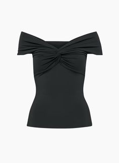 Contour CONTOUR TWIST OFF-SHOULDER TOP | Aritzia US Wishlist Clothes, Feel Nothing, Twist Front Top, Off Shoulder Top, Nothing More, Everyday Luxuries, Off Shoulder Tops, Twist Front, Second Skin