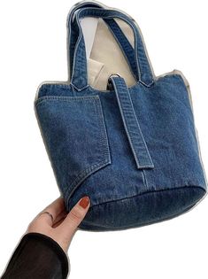 Denim Shoulder Bag, Denim Shoulder Bags, Bags Tote, Shoulder Tote Bag, Blue Pattern, Shoulder Tote, Womens Tote Bags, Fashion Bags, Bag Lady