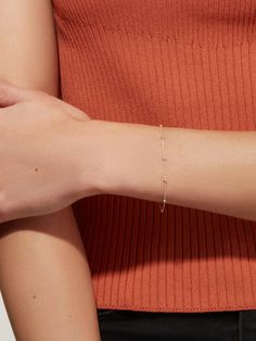 Classic Rose Gold Chain Bracelet With Delicate Chain, Classic Delicate Chain Bracelet In Rose Gold, Classic Rose Gold Delicate Chain Bracelet, Classic Delicate Rose Gold Chain Bracelet, Minimalist Beaded Bracelets With Satellite Chain, Dainty Beaded Bracelets With Satellite Chain, Dainty Beaded Bracelet With Satellite Chain, Everyday Yellow Gold Diamond Bracelet With Delicate Chain, Modern Bracelets With Satellite Chain