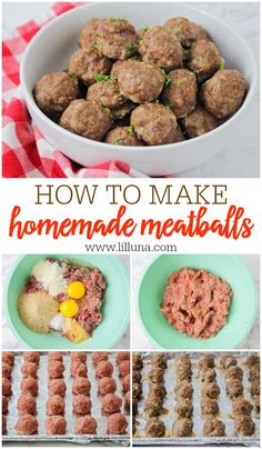 how to make homemade meatballs that are super easy and delicious for the whole family