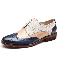 Category:Oxfords; Upper Materials:PU; Season:Spring,Summer,Fall; Heel Type:Flat Heel,Block Heel; Gender:Women's; Size Suggestion:standard size, select your usual size; Toe Shape:Round Toe; Style:Elegant,Fashion,Vintage,Vacation; Heel Height(inch):1-2; Outsole Materials:Rubber; Occasion:Party,Daily,Outdoor; Closure Type:Lace-up; Pattern:Solid Color; Listing Date:09/20/2023; Production mode:External procurement; 2024 Trends:Brogue,Plus Size; Heel Height:Low Heel Oxford Shoes Outfit, Wingtip Oxford Shoes, Wingtip Shoes, Oxford Brogues, Leather Brogues, Lace Up Flats, Brogue Shoes, Low Heel Shoes, Genuine Leather Shoes