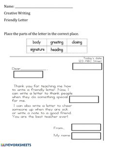 worksheet to help students learn how to write and draw letters for the writing process