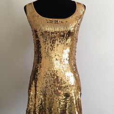 Bebe Mini Dress Never Worn. Body: 80% Rayon, 20% Spandex. Trims: 92% Nylon, 8% Spandex. Hand Wash Night Mask, Bebe Dresses, Going Out Dresses, Sleeveless Mini Dress, Sequin Dress, Gold Color, Going Out, Colorful Dresses, Hand Wash